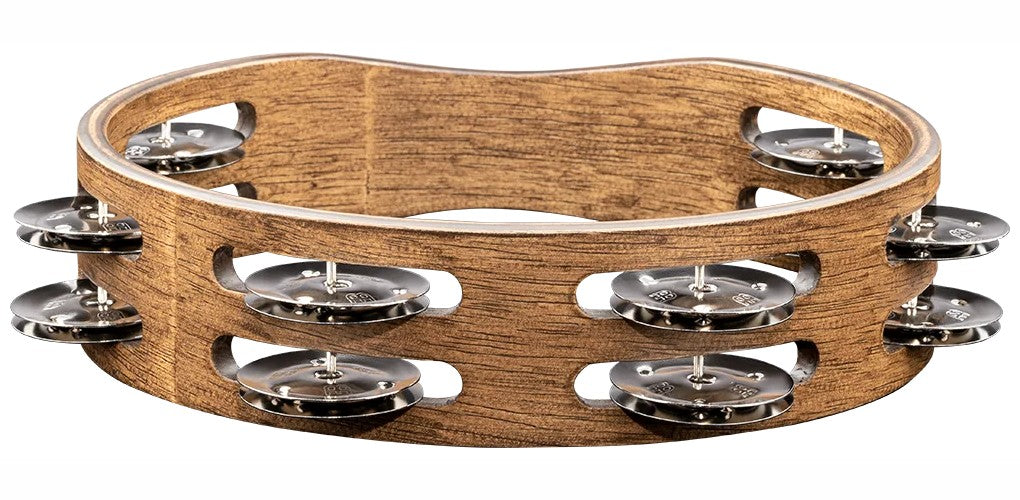 Tambourin Bois 8 Brun Cymb Laiton