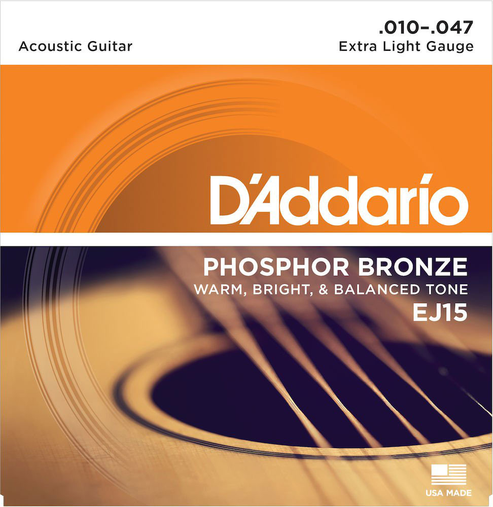 D'ADDARIO EJ15 Phosphor Bronze Extra Light 10-47