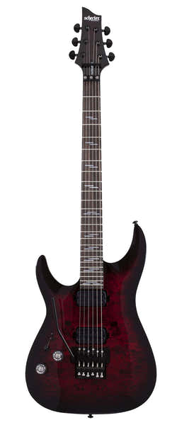 Schecter Omen 6 Elite Fr Lh Black Cherry Burst