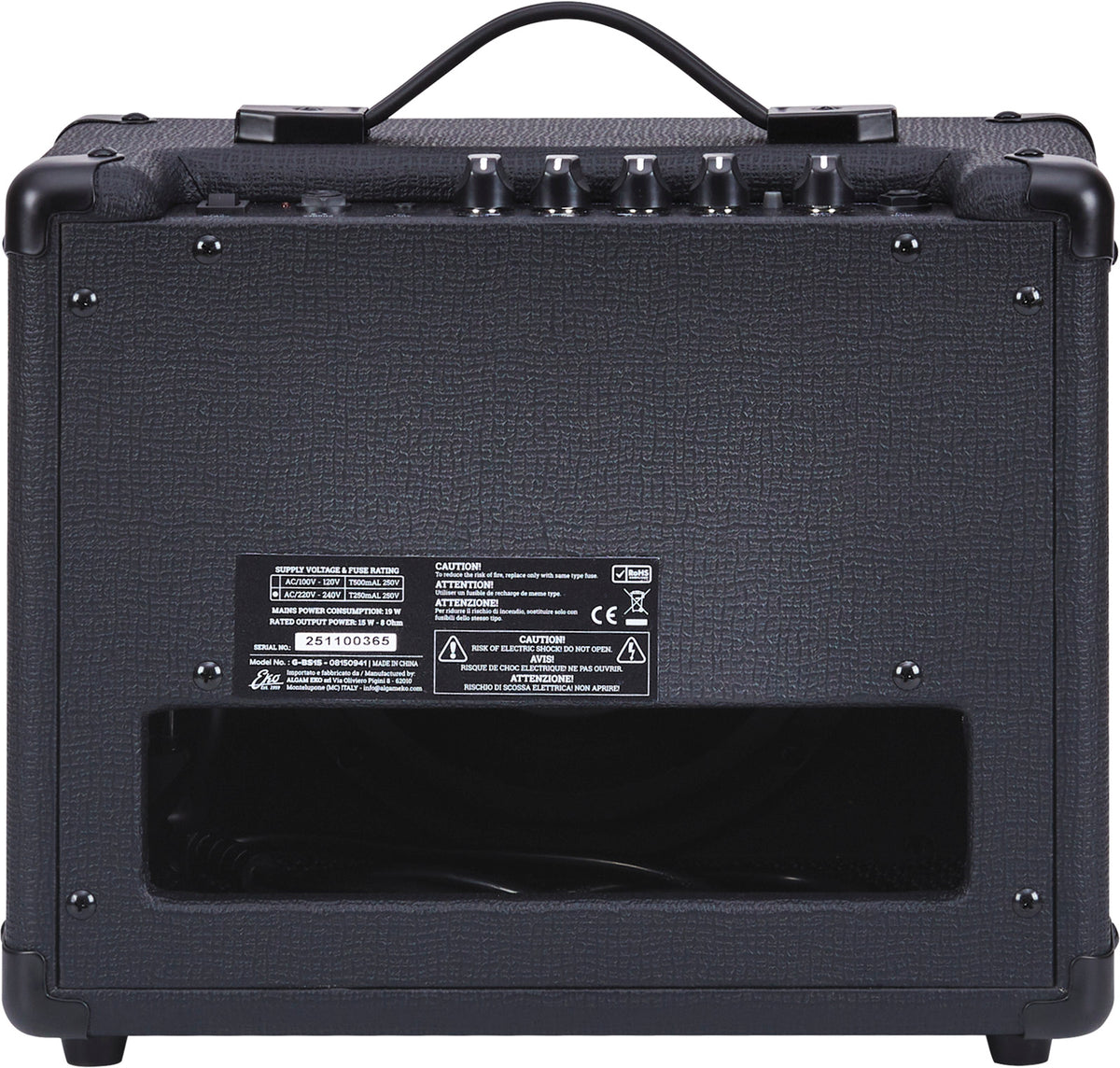 G-BS15 Stealth Black - combo guitare 15W - 2 canaux