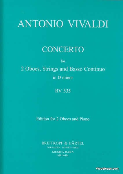 Vivaldi Onio - Concerto In D Rv 535 - 2 Oboe, Piano