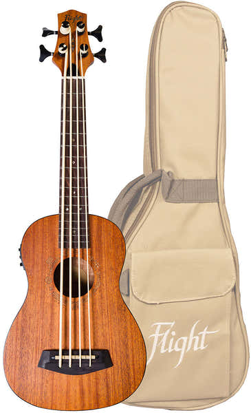Flight DUBS Electro-Acoustic Bass Ukulele (With Bag)