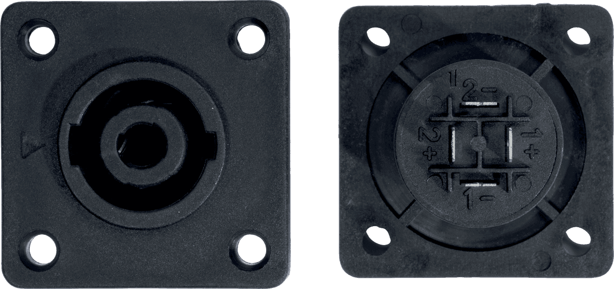 Embase Speakon 4 Points - Lot de 2