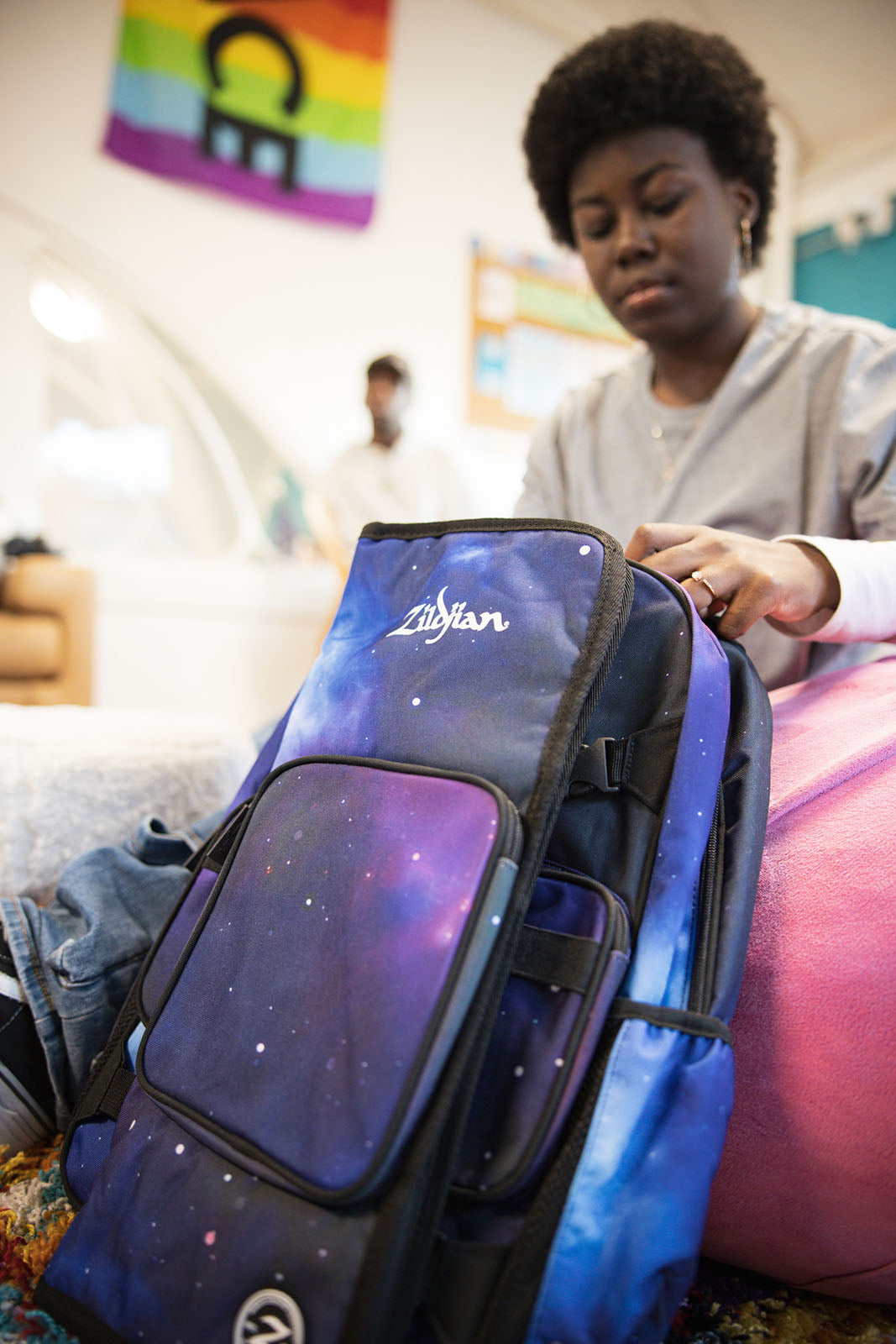 Sac à Dos Etudiant Purple Galaxy