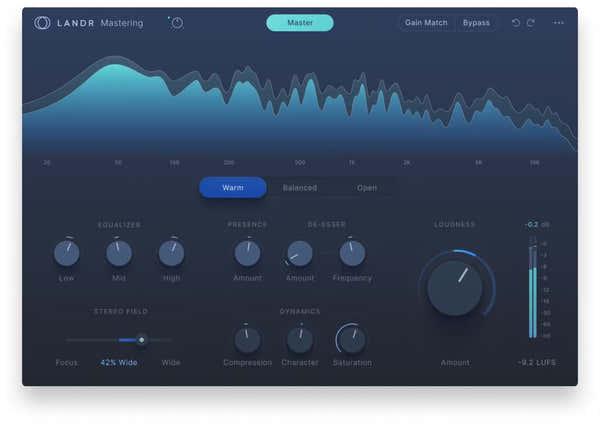 Landr Mastering Plugin SE