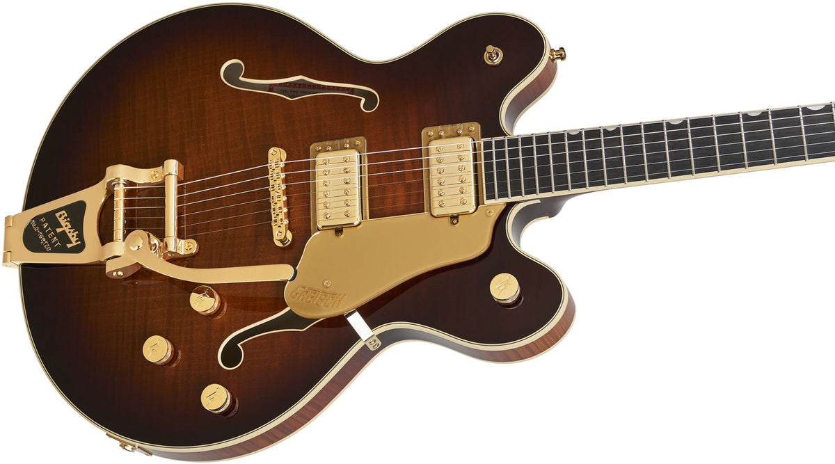 Broadkaster LX Figured Center Block EBO Havana Burst