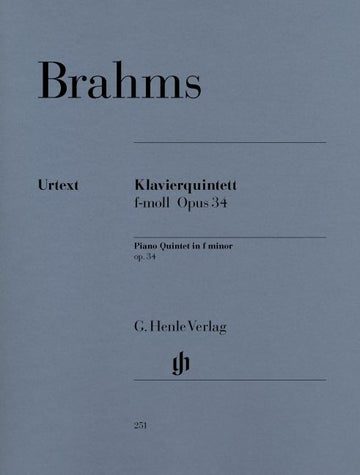 Brahms J. - Piano Quintet F Minor Op. 34