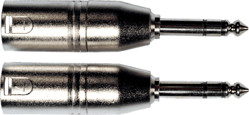 Adaptateur Jack 6,35 Mm Stro Male Xlr Male - Lot De 2