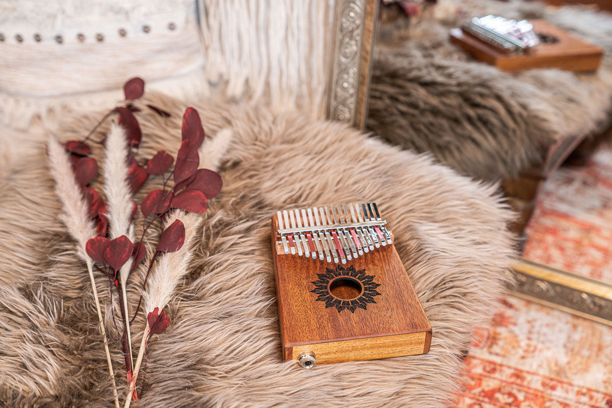Kalimba Electro Acoustique 17 Notes Do Majeur