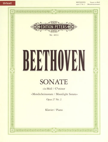 Beethoven Ludwig Van - Sonata In C# Minor Op.27 No.2 "moonlight" - Piano
