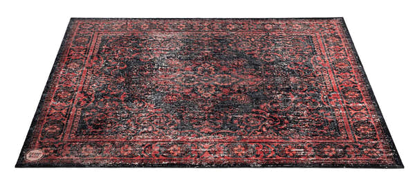 Drum N Base Tapis Vintage Persian 1.85 X 1.60M Antidérapant - Black Red