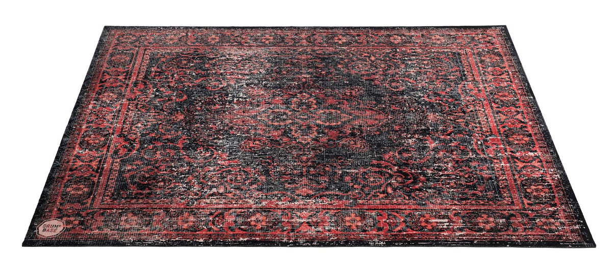 Tapis Vintage Persian 1.85 X 1.60M Antidérapant - Black Red