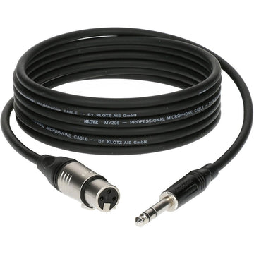 Cable Micro 7,50 M Xlr Femelle - Jack 3P Ecteur Metal,