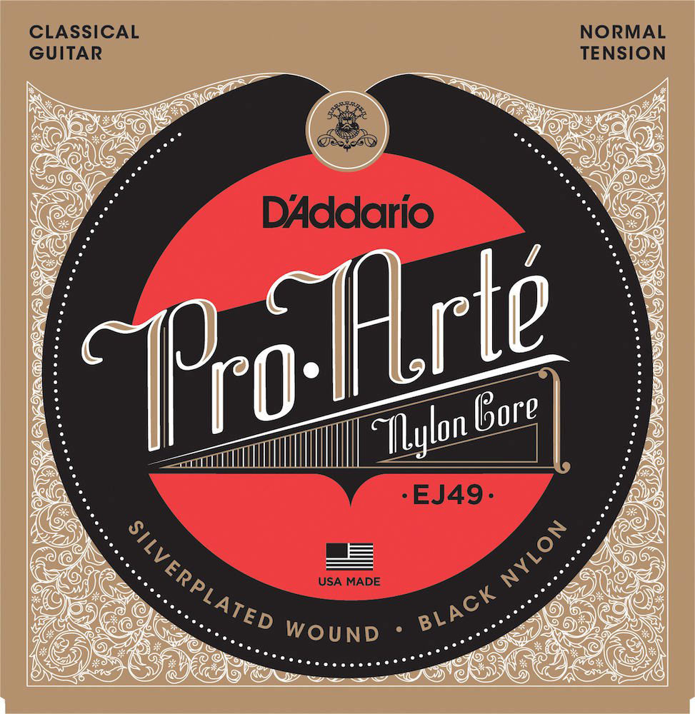 EJ49 Pro-Arte Black Nylon Tirant Normal
