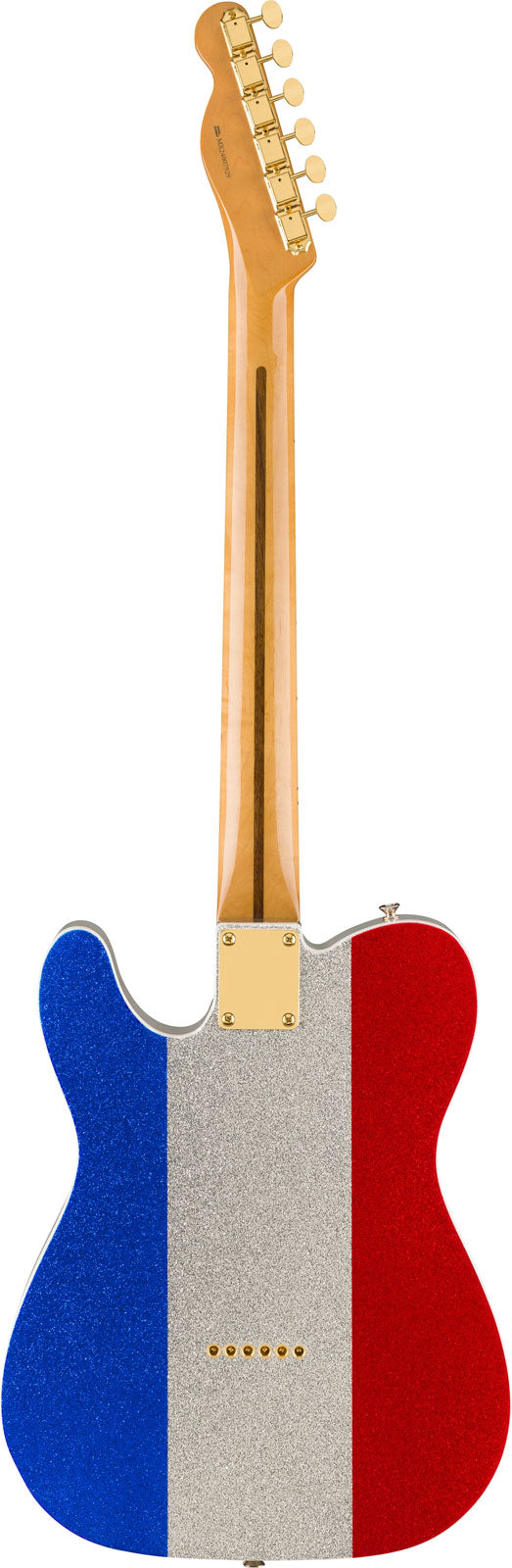 Telecaster Signature Buck Owens Mn Red Silver Blue Sparkle