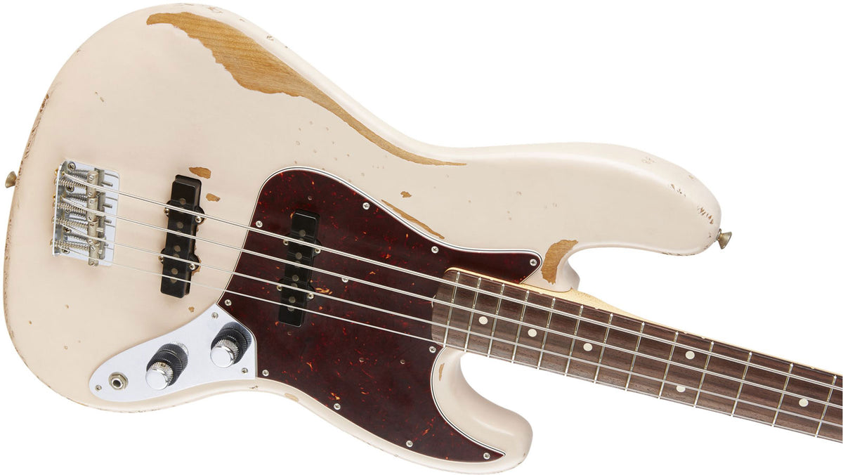 Jazz Bass Signature Flea RW Roadworn Shell Pink