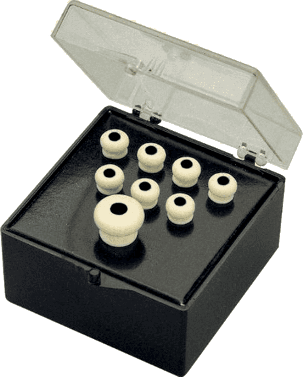 Set de Chevilles Blanc Point Noir