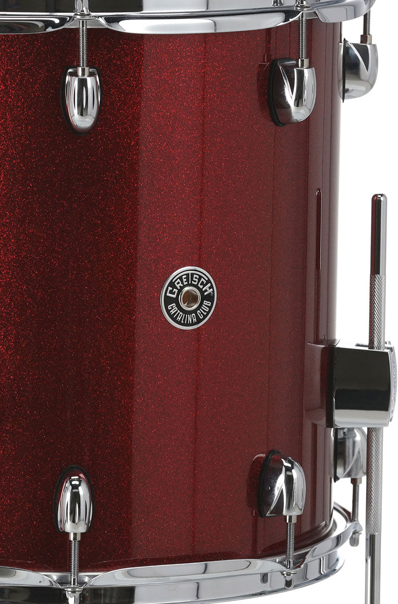 Catalina Club Dark Cherry Sparkle 16x16 Toms Basses