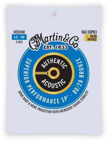 MA150PK3 Authentic 80/20 SP Medium 13-56 Pack de 3