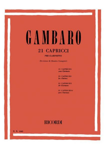 Gambaro V. - 21 Capricci - Clarinette