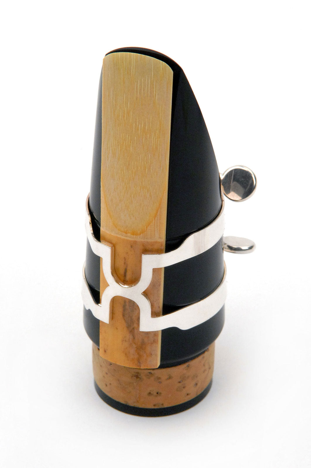 Ligature H et COUVRE-bec Clarinette Basse Argente