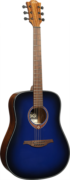Lâg Tramontane T-Blue-D Dreadnought Blue Burst