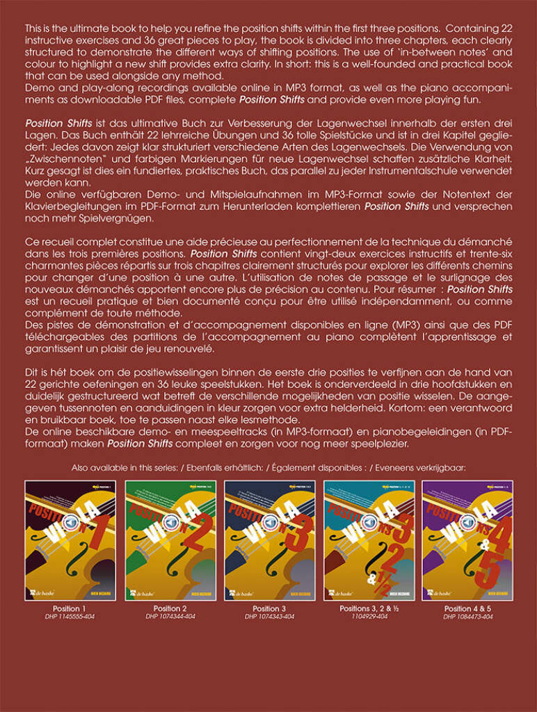 Dezaire Nicco - Viola Position Shifts + Audio - Alto