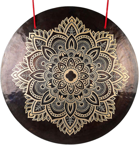 Sela Percussion Wind Gong 24" Mandala floral