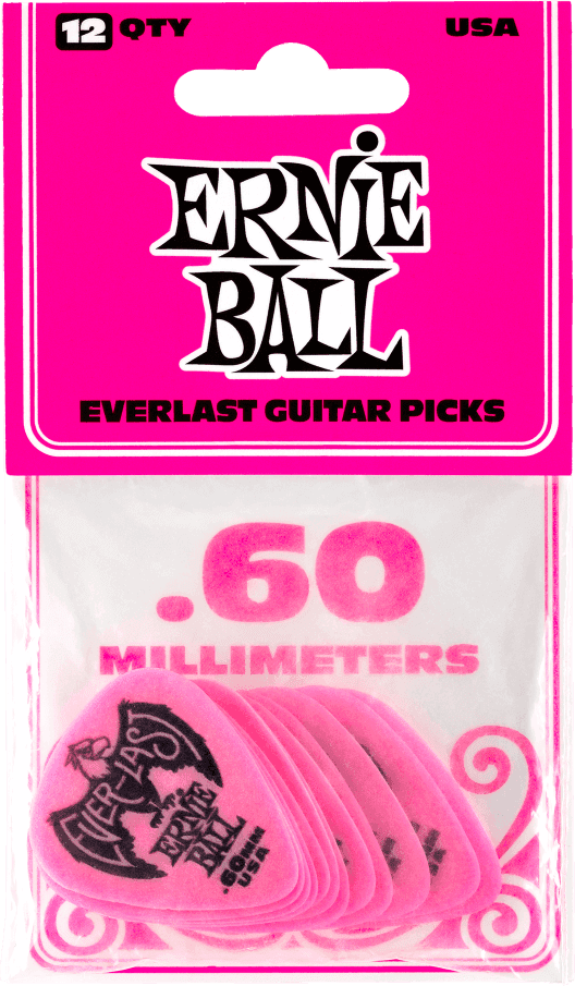 Médiators Everlast 12 Pack Rose 0,60Mm