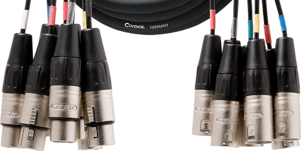 Multipaire 8 XLR Mâle/femelle 3 M