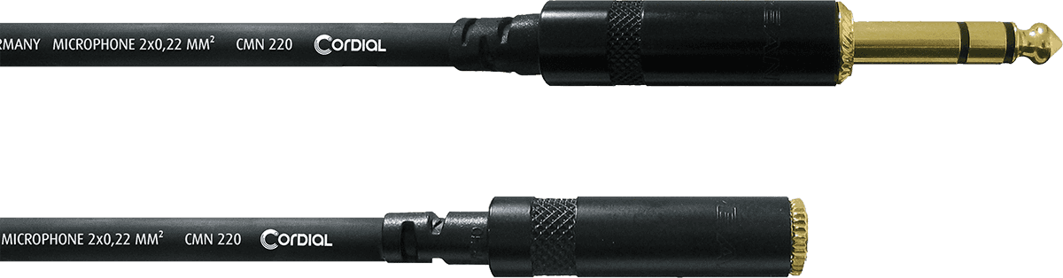 Câble Audio Stéréo Jack Mâle/minijack Femelle 3 M