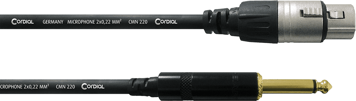 Câble Audio XLR Femelle/jack Mono 5 M