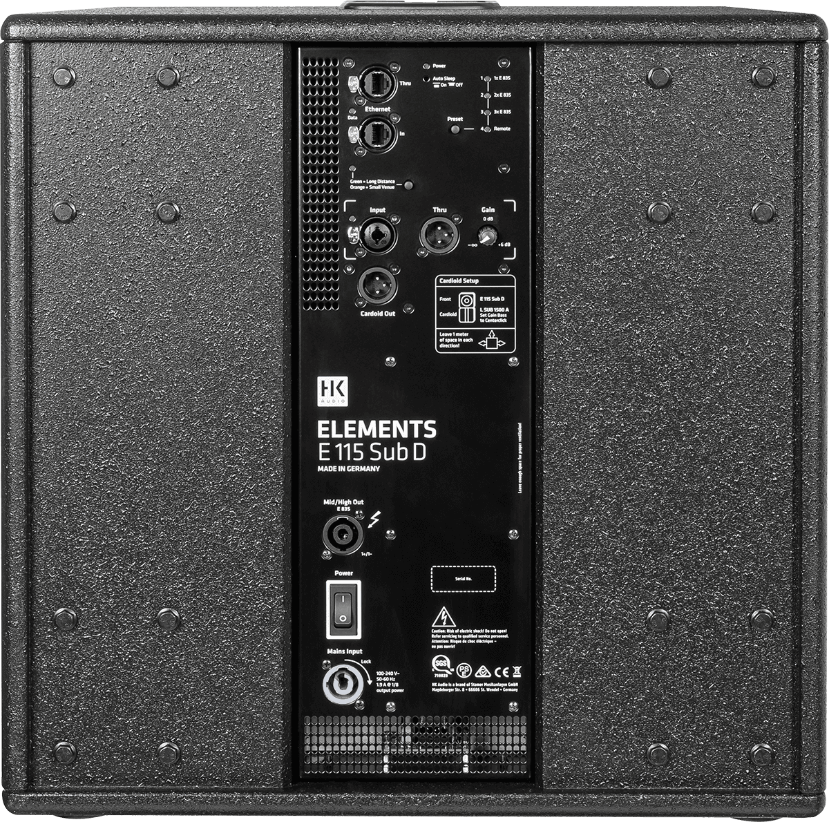 E115Sub-D-Subwoofer Amplifi 15 2,6Kwrms