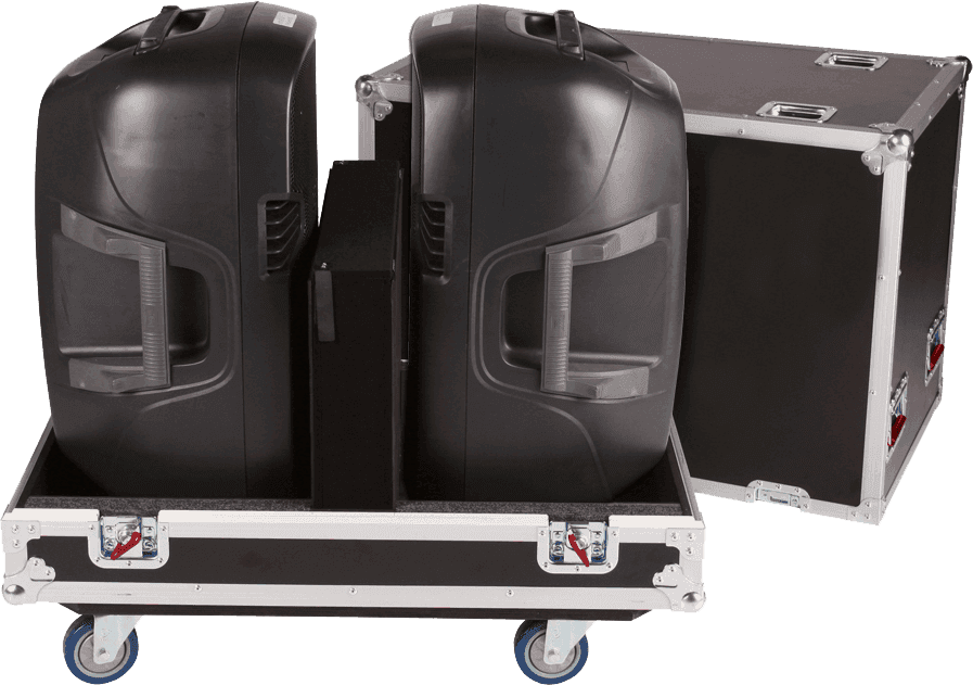 Bois G-tour Pour Deux Enceintes 15"