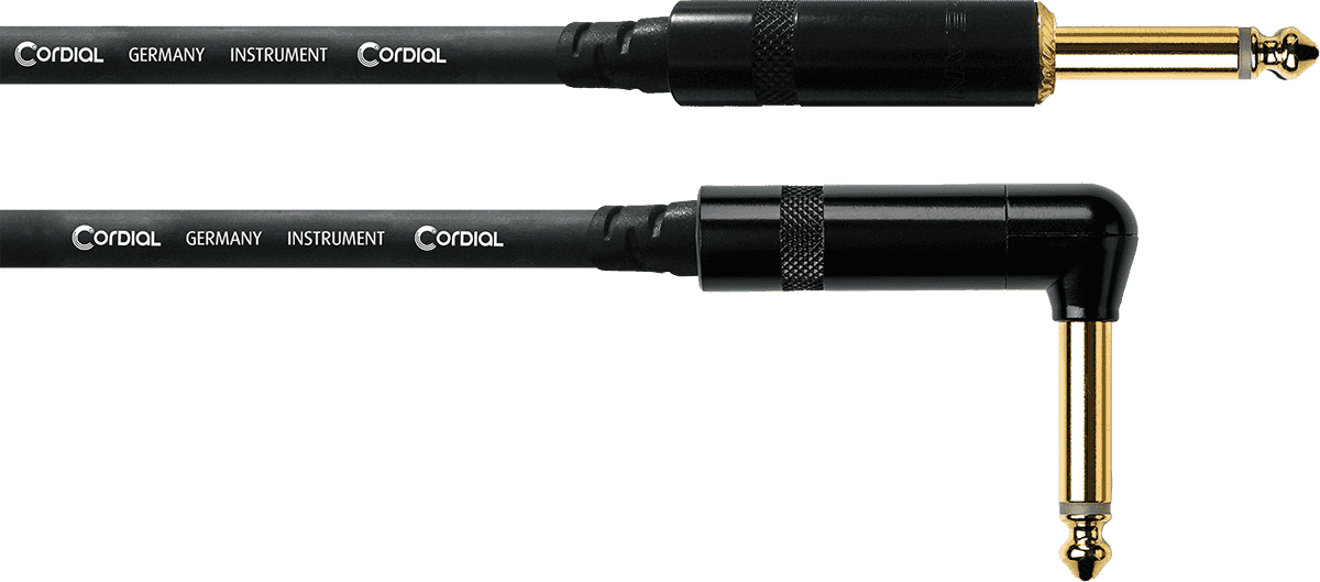 Cable Guitare Jack Droit /Coudé 6 M