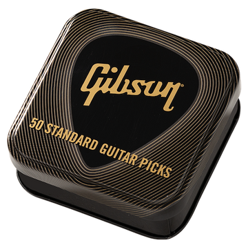 Médiators Standard Tin 50 Pack Black Thin
