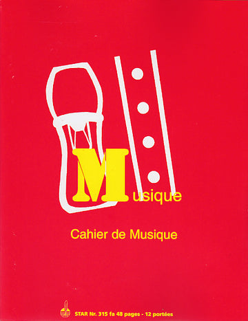 Cahier de Musique 12 Portées