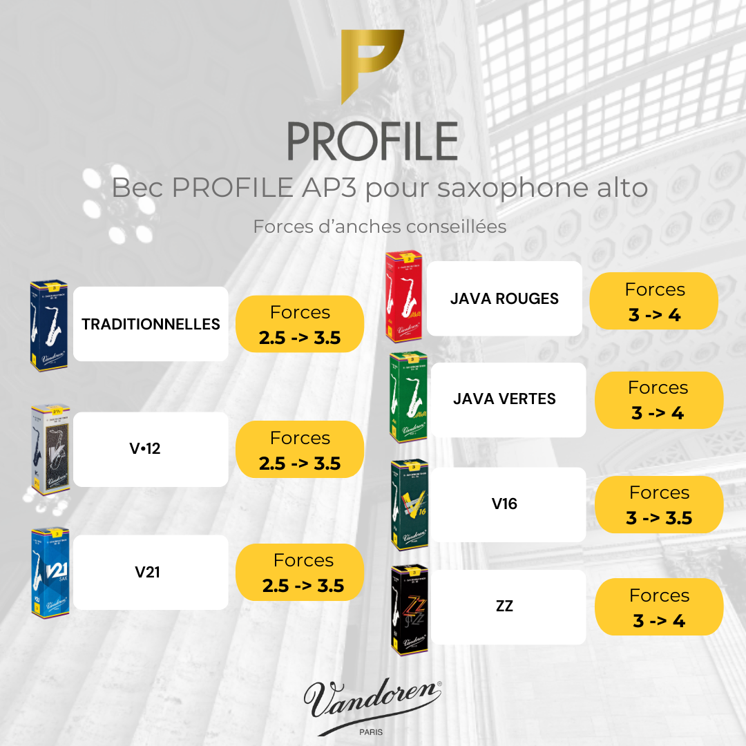 Bec - Saxophone Alto - AP3 Profile