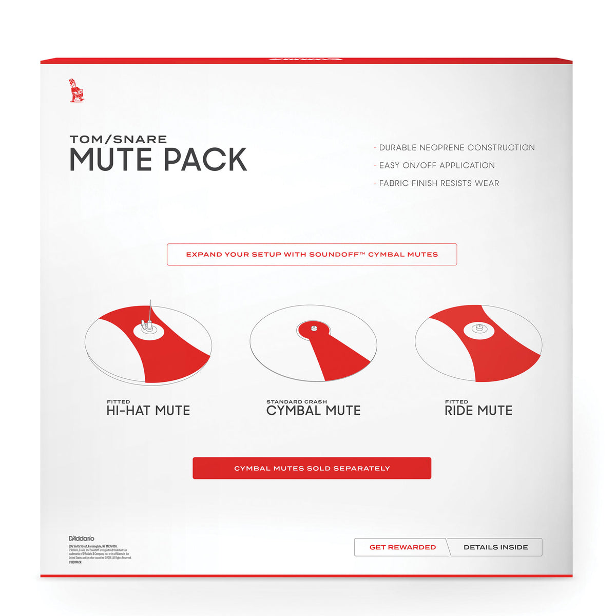 SO0244 - SoundOff Sourdine Batterie Set Fusion 10 12 14 14