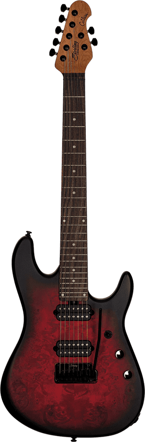 Jason Richardson Dark Scarlet Burst Satin 7 Cordes