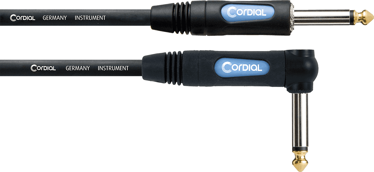 Cable Guitare Jack 3M Droit /Coudé