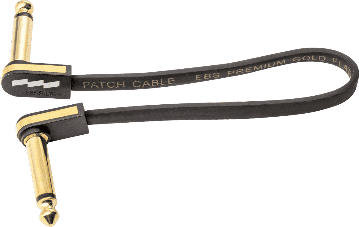 Câble de Patch Guitare 18 CM Compact Or