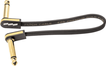 Câble de Patch Guitare 18 CM Compact Or