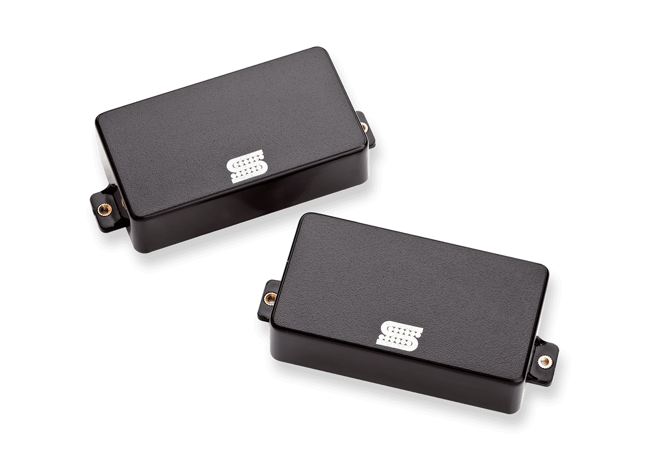 SET HUMBUCKER ALT.METAL BLACKOUTS NOIR