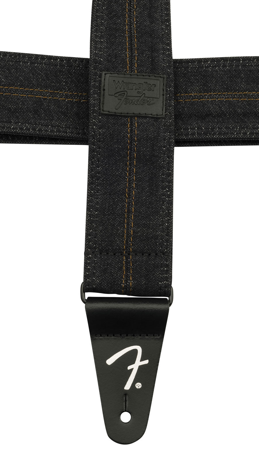 x Wrangler Denim Strap Washed Black Stitch
