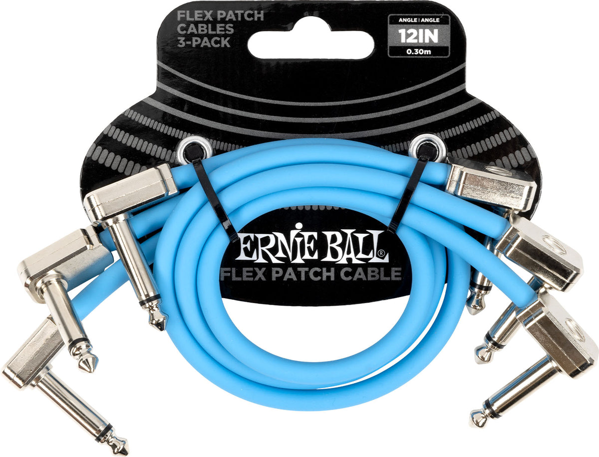 Cable Patch Flex 30CM - Pack 3 Bleu