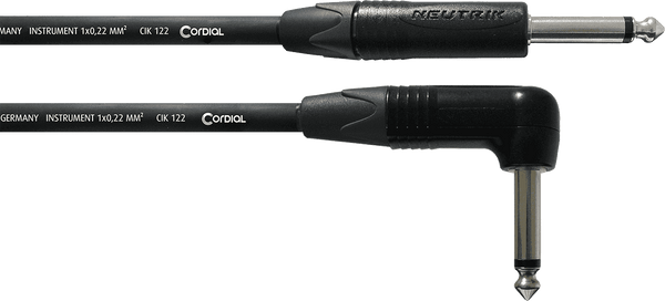 Cable Guitare Jack Droit /Coudé 3 M