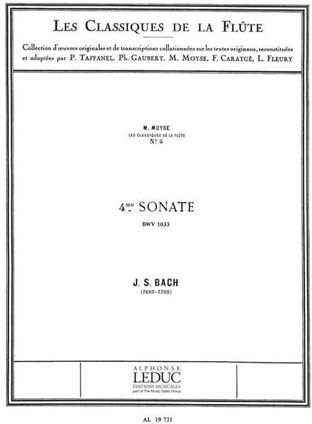 Sonata No.4 BWV1033 in C major