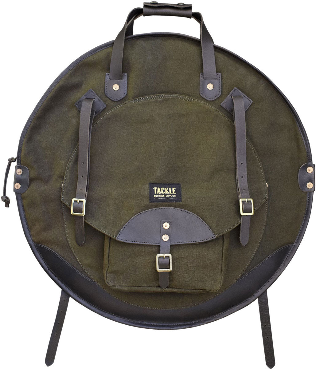 Sac Cymbales 22" Sac à Dos - Vert/Marron Foncé