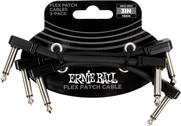 Cable Patch Flex 7,5Cm - Pack 3 Noir